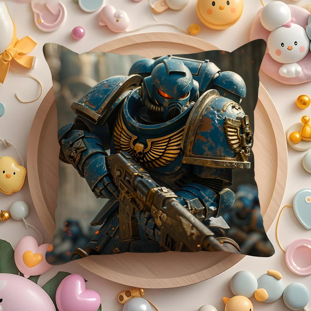 Игровой W-Warhammer-S 40K Чехол на подушку для дома и автомобиля, Многоцелевой чехол на подушку - Двусторонний, Мягкий и Прочный для ежедневного использования