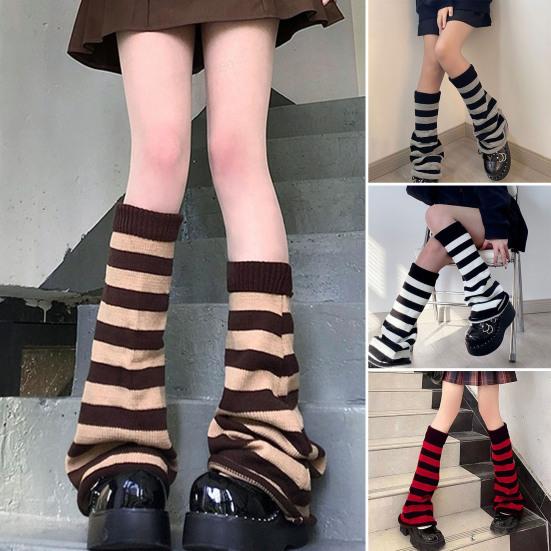 Boot Socks Knitting Decorate Breathable Casual Streetwear Knee High Boot Stockings for Daily Life