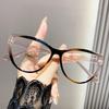 New Cat Eye Women's Fashion Myopia Glasses Retro Anti Blue Light Glasses Ultra Light Unisex Transparenr Computer Eyewear