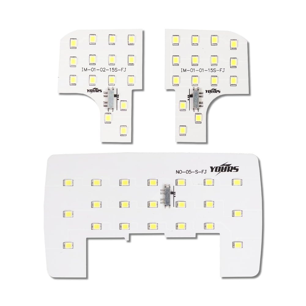 Yours RAIZE LED Room Lamp Set with Adjustable Light Customizable for RAIZE Interior and M (Full Set/White) Intensity, Vehicles, Parts, Accessories,