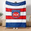 Heidenheim FC Print Flannel Blanket High Quality Warm Comfortable Cover for All Seasons Perfect for Gifts Home Decor