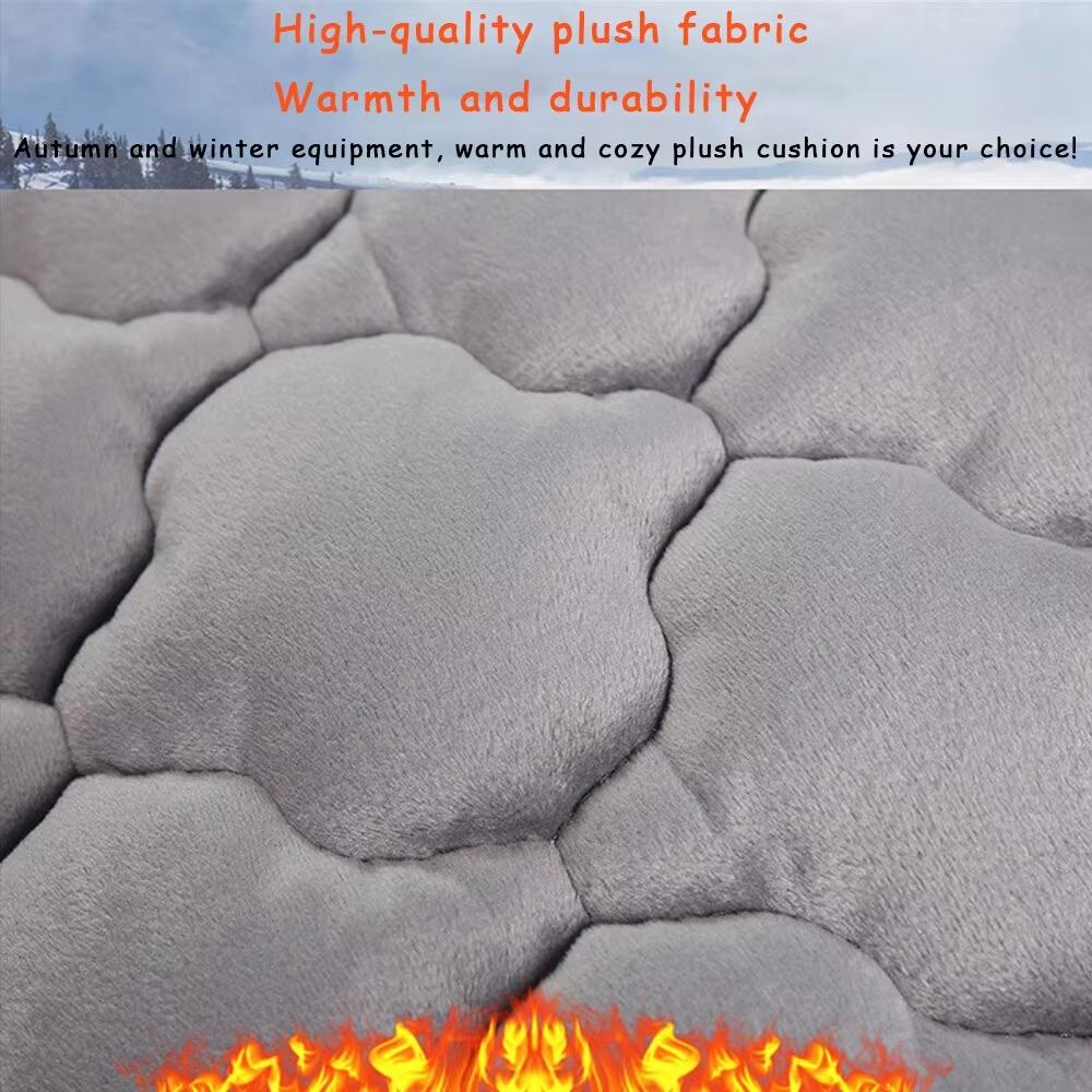 Универсальный противоскользящий теплый зимний чехол на сиденье внедорожника, подушка на переднее и заднее сиденье, льняная подушка для сиденья, дышащая защитная подушка, авто