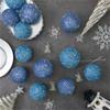6/12pcs 8/10cm Festive Decorative Ball with Sequins Christmas Tree Hanging Ornaments  Wedding