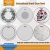 Allied Parts 14" REMO Пескоструйная Шведская Барабанная Установка, Черно-Белый Однослойный Резонансный Пластик для Барабана
