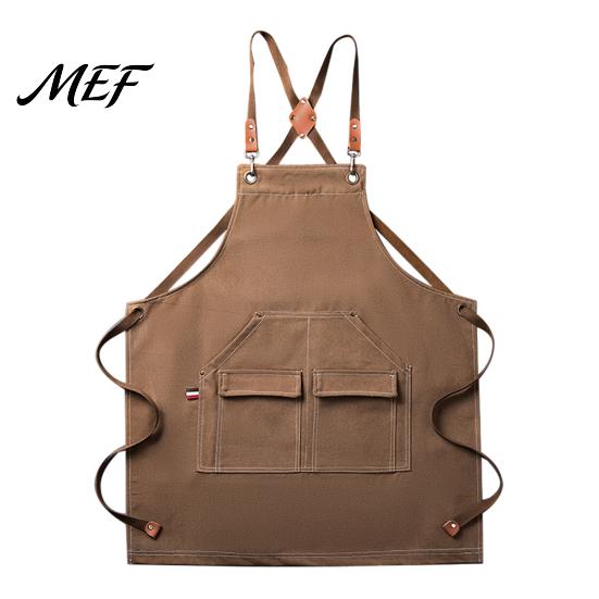 Oil Resistant Cooking Apron Waterproof Kitchen with Pockets, Chef for Men Women, Women Cross Back Work Barista, Gardening, Painting Craft Breathable