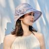 Summer Hat Women's Bow Sunshade Sun Hat Outdoor Travel Printing Beautiful Bucket Hat