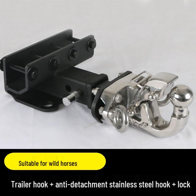 Совместимо с буксировочными крюками для Ford Bronco RV, буксировочными крюками «Голова тигра с квадратной пастью» и фаркопами.