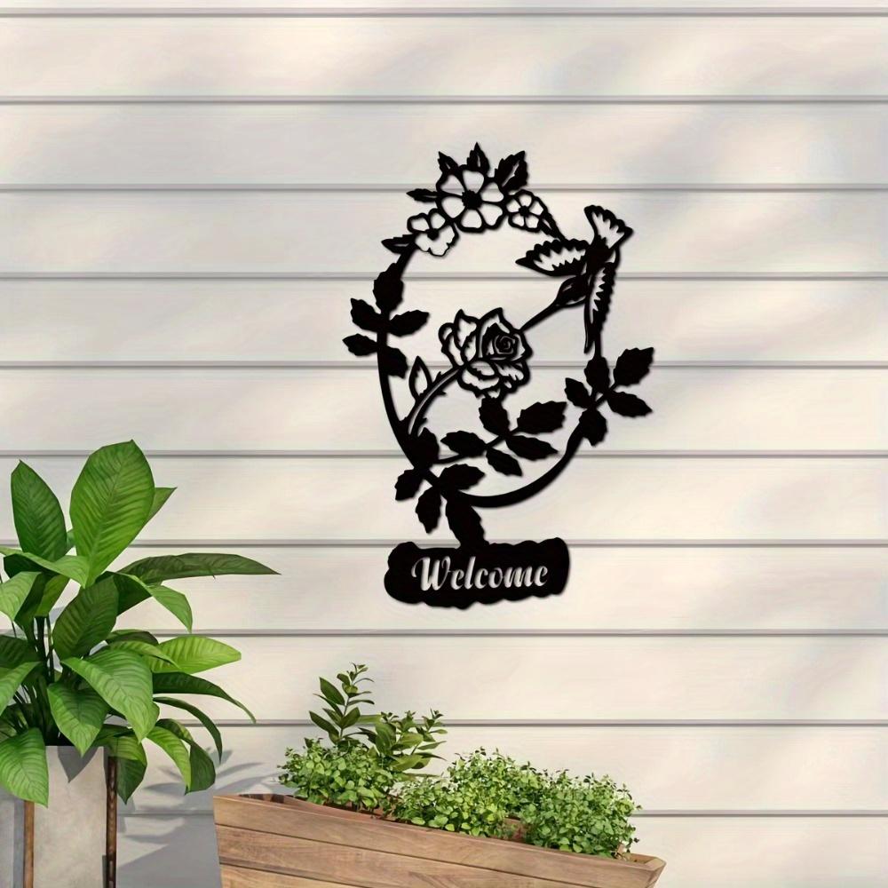 Forged Metal Welcome Sign Bohemian Terrace Family Name Plaque