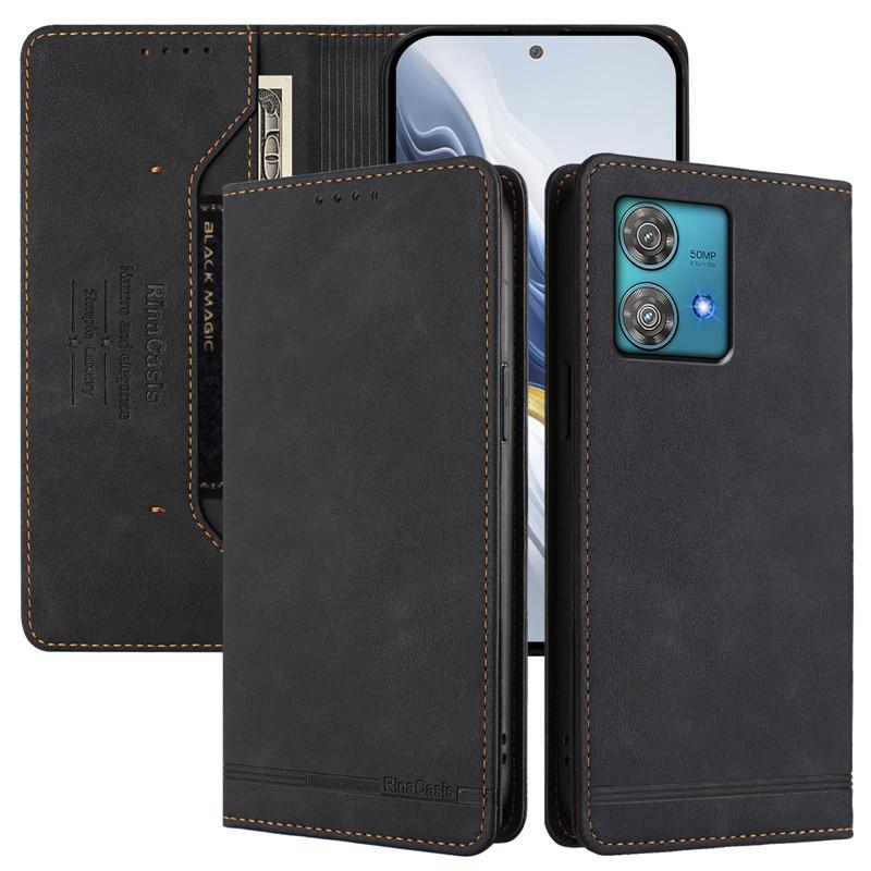 Кожаный Ретро Противоугонный Кошелек Чехол-книжка Для Motorola MOTO G53 G13 G23 G73 G72 G32 G22 G71 G51 G31 G41 G200 G10 G20 G30 Обложка