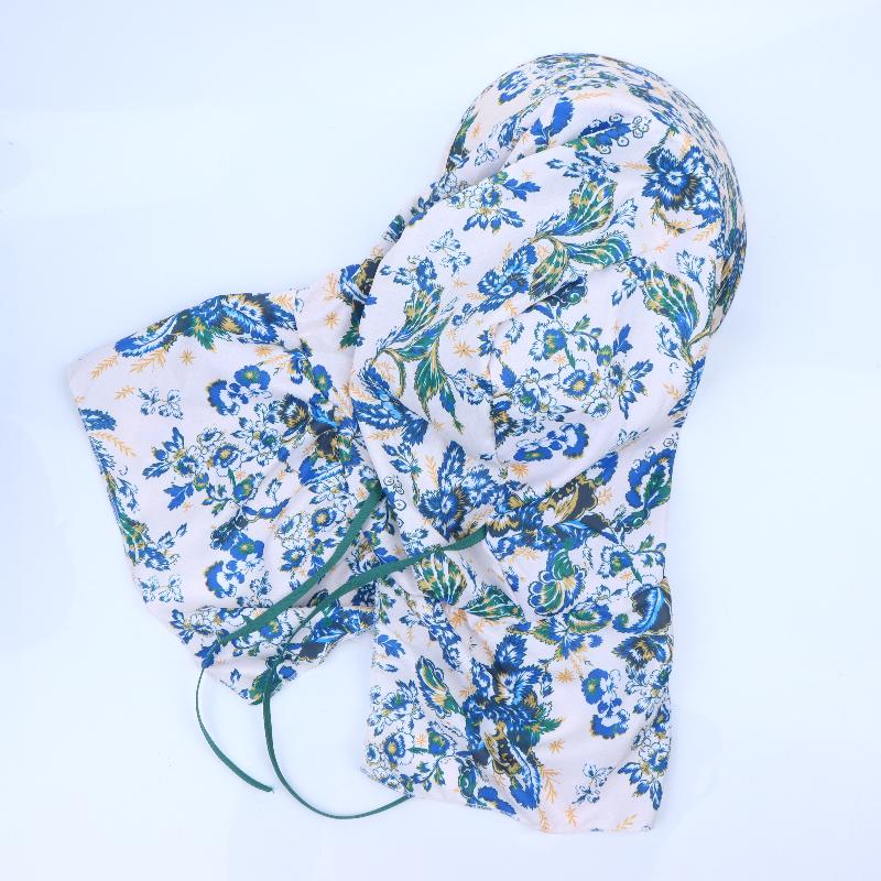 Floral Print Sun Hat for Maximum UV Protection with Face and Neck Flap for Outdoor Adventures