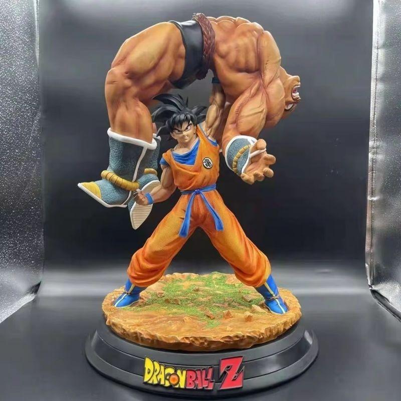 23 см Сунь Укун Поднимает На Ба Мультяшный Персонаж Dragon Ball Улучшенная Статуя Укуна На Ба Настольные Украшения. Набор игрушек-моделей из ПВХ с анимацией