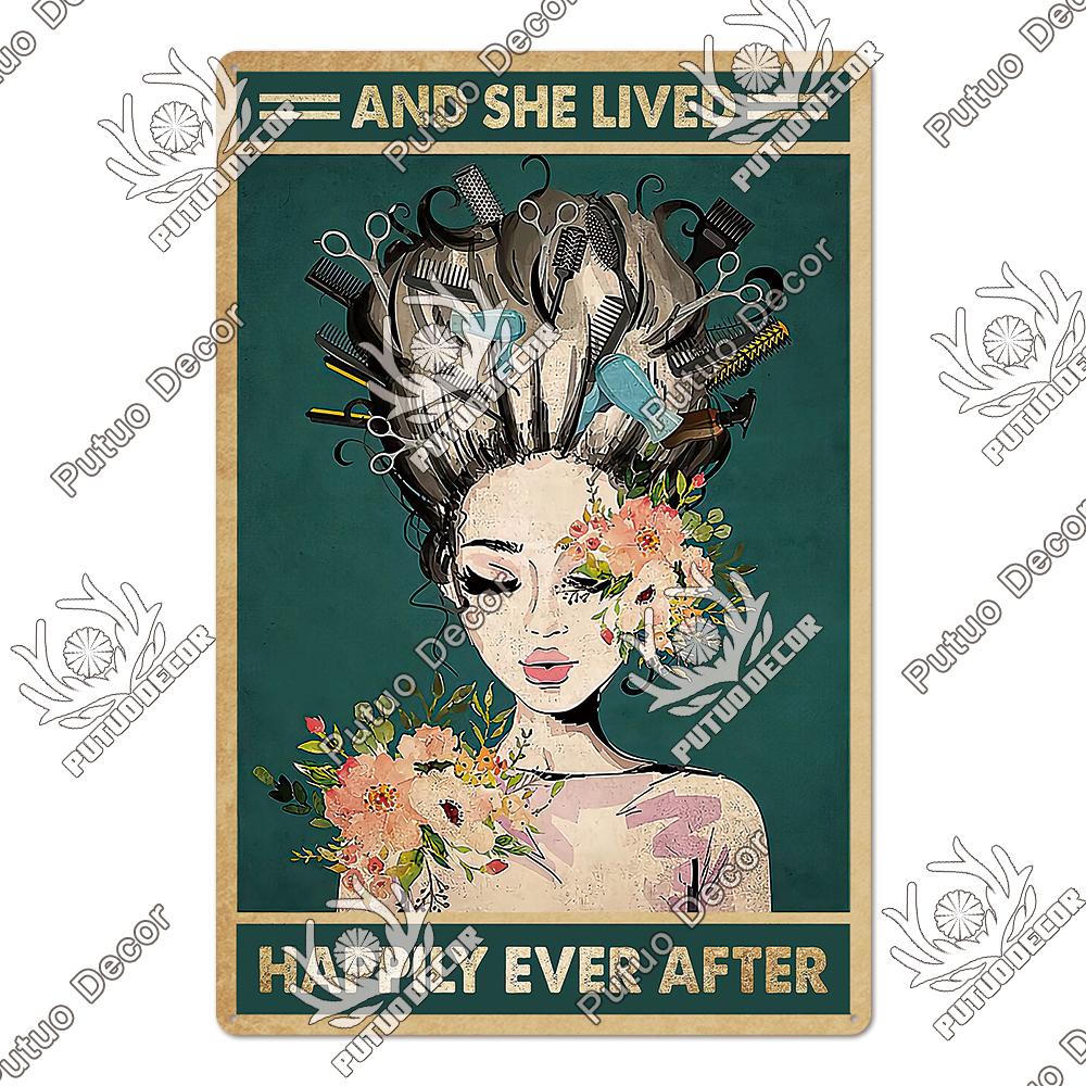 Декор парикмахерская жестяная табличка металлическая пластина винтажная ретро парикмахерская настенные художественные постеры железная картина для комнаты наклейки для дома