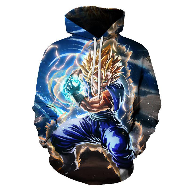 2024 3D Новый аниме Dragon Ball принтованный свитер серии пуловер Generation Tide Brand Hoodie Gift Pink Goku