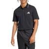 adidas Основы Удобная дышащая мягкая рубашка поло с коротким рукавом Мужские рубашки поло Черный Белый JE9023