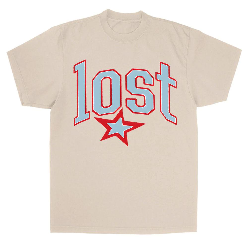 Mgk Футболка Lost Americana Футболка с графикой Machine Gun Kelly Футболка с коротким рукавом Хлопковая мужская футболка Унисекс Уличная одежда Хип-хоп Летние мужские футболки Футболка с круглым вырезом