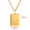 Charms Pciture Frame Pendant Christian Cross Bible Box Chains Jewelry Necklace Clothing Accessories
