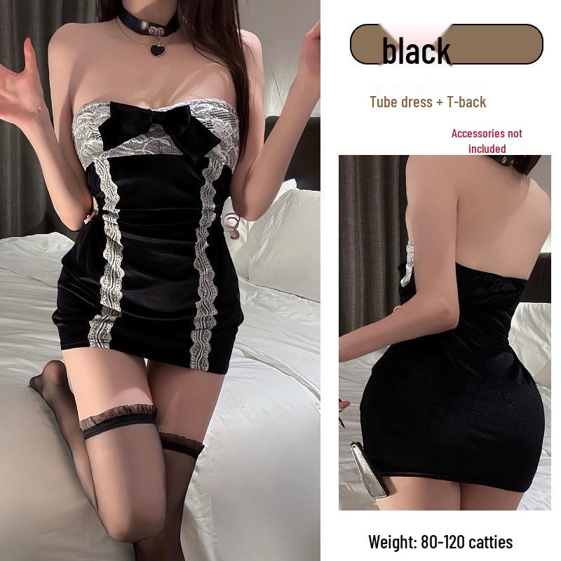 Сексуальный меховой комплект из трех предметов на тему оленей для женщин