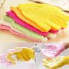 2pcs Bath Gloves Shower Scrubber Back Exfoliating Skid Resistance Body Massage Sponge Bath Glove