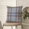 Fashionable Check Pattern Design Pillow Case Comfort Sofa Bed Silky Elegant Invisible Zipper Decorative Cushion Cover