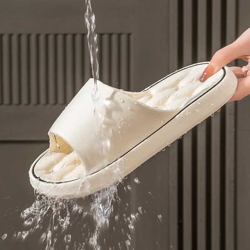 Женские быстросохнущие нескользящие домашние тапочки для ванной - Ощущение надевания, Дышащий летний дизайн