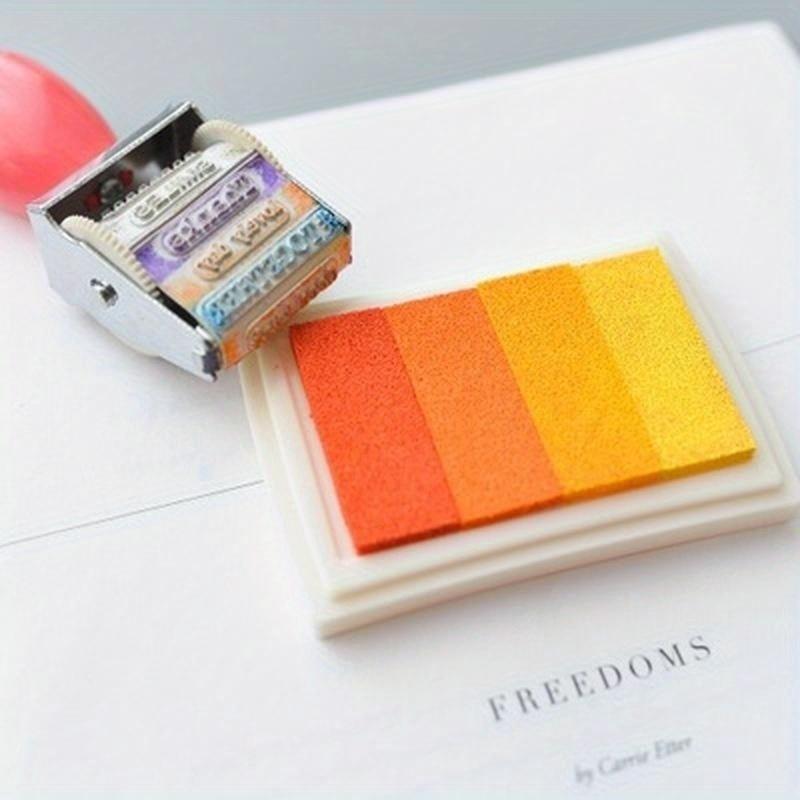 Gradient Oil Based Ink Pad Signet for Paper Wood Craft Rubber Stamp 4 Color To Choose