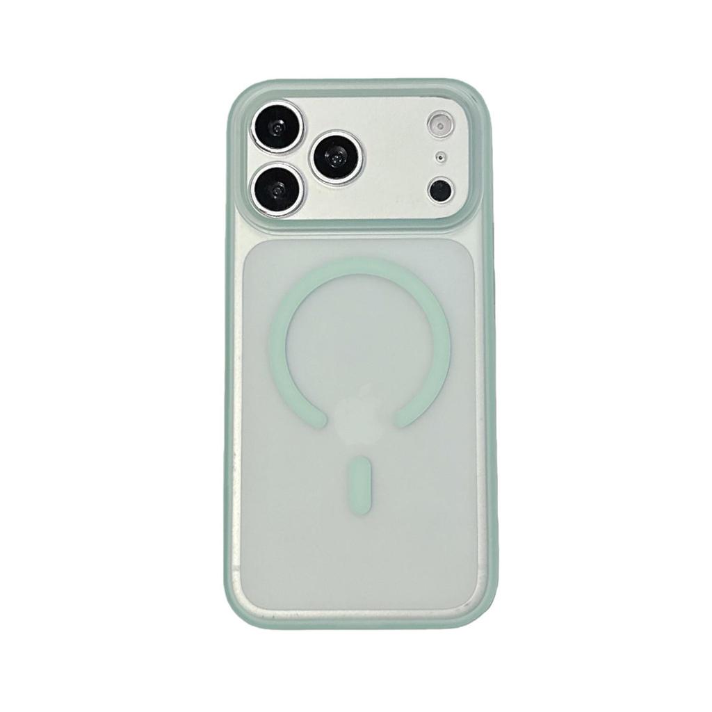 Матовый Магнитный Чехол-Кнопка AI для Apple 17romax, Ощущение Кожи, Большое Окно, 16Pro Кожаная Текстура