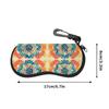 2D-Vintage Floral Pattern Eyewear Protector, Sunglasses Case, Soft Portable Eyeglasses Holder, Stylish Travel Accessories for Women