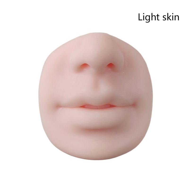 1Pc 5D Silicone Tattoo Nose Lips Model Practice Skin Lip Makeup Training
