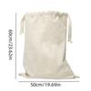 Printing Fabric Laundry Bag Cotton and Linen Drawstring Duffle Bag Durable Storage Bag