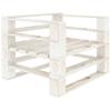 Day and Night - Day and Night White Wooden Pallet Garden Armchair