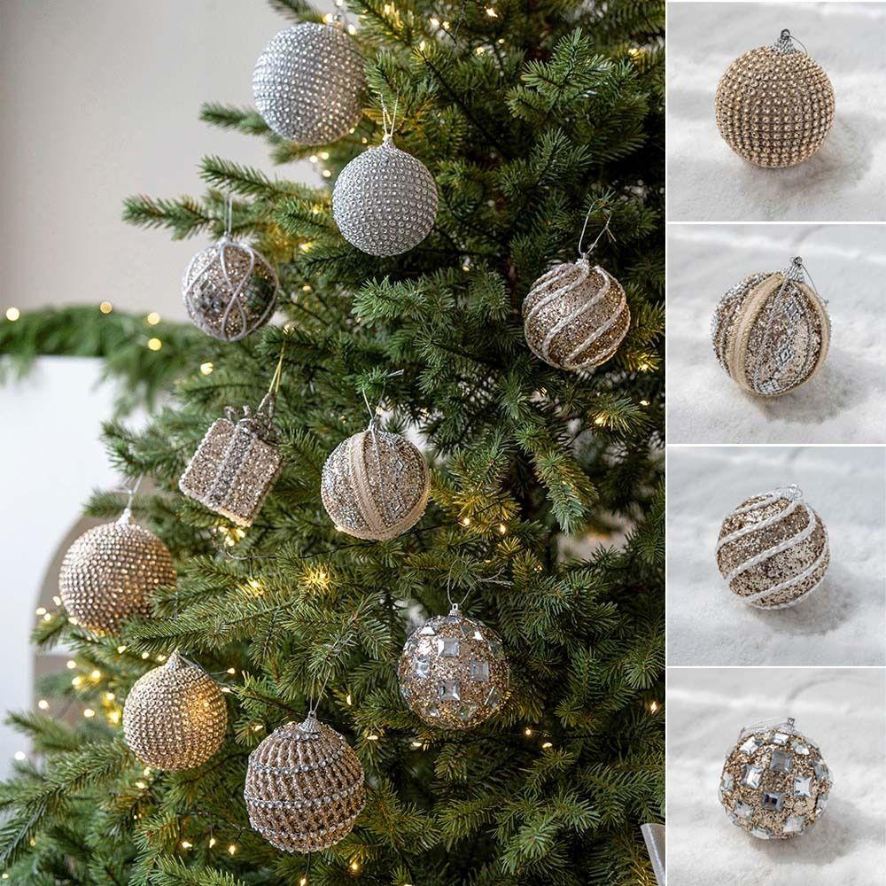 Foams Christmas Decor 8cm Christmas Tree Pendant Hanging Ornaments Christmas Party Supplies