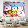 JoJo's Circus Print Tapestry, Backdrop, Easy Setup, Ideal for Bedroom, Office & Living Room, with Aesthetic Wall Hanging Decor.