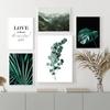 Green Plant Eucalyptus Poster Print Emerald Wall Art Canvas Painting Nordic Positive Pictures for Living Room Modern Home Decor