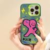 Zhitai Frosted Laser Cartoon Phone Case for iPhone 12 Pro Max, 13, 14, 14 Pro, and 16