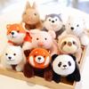 Chang Baobei Xiangxiang Three-Position Animal Doll Cute Panda Plush Toys Little Raccoon Doll Treasure Table Companion