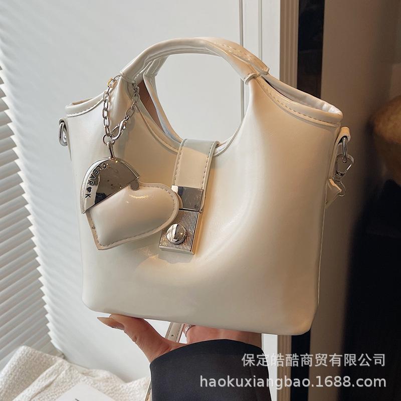 Premium handbag bag women's 2025 new trendy fashion foreign style versatile shoulder bag crossbody bucket bag