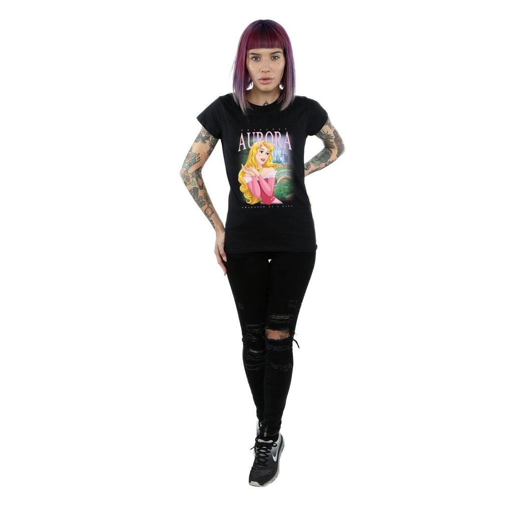Disney Womens/Ladies Sleeping Beauty Aurora Montage Cotton T-Shirt