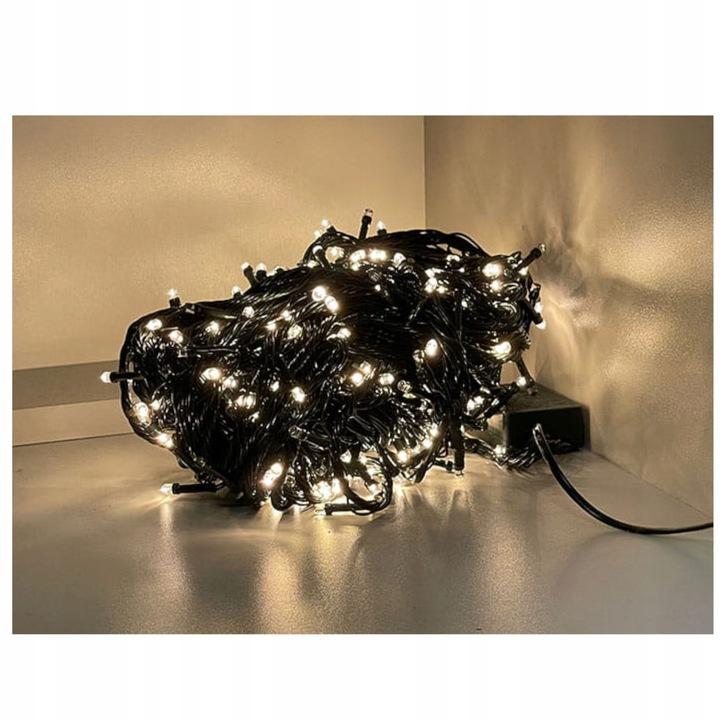 Christmas Tree Lights 100Led Warm Flash Indoor 8 Functions