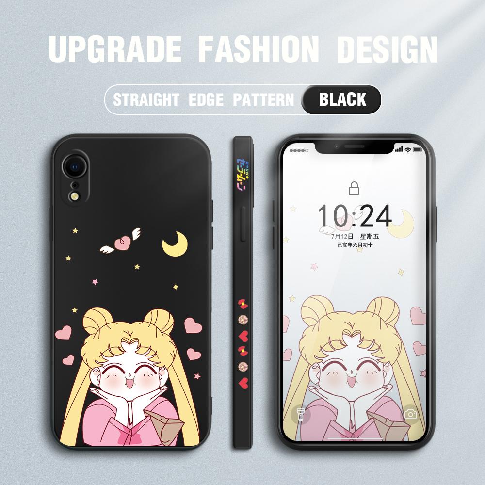 Чехол для телефона с милой девушкой из мультфильма для Redmi Xiaomi POCO Note 10 Pro 9 9A 9T 10C 8 7 11 Lite 5G X3 M3 с квадратным краем, мягкие защитные чехлы для полной камеры