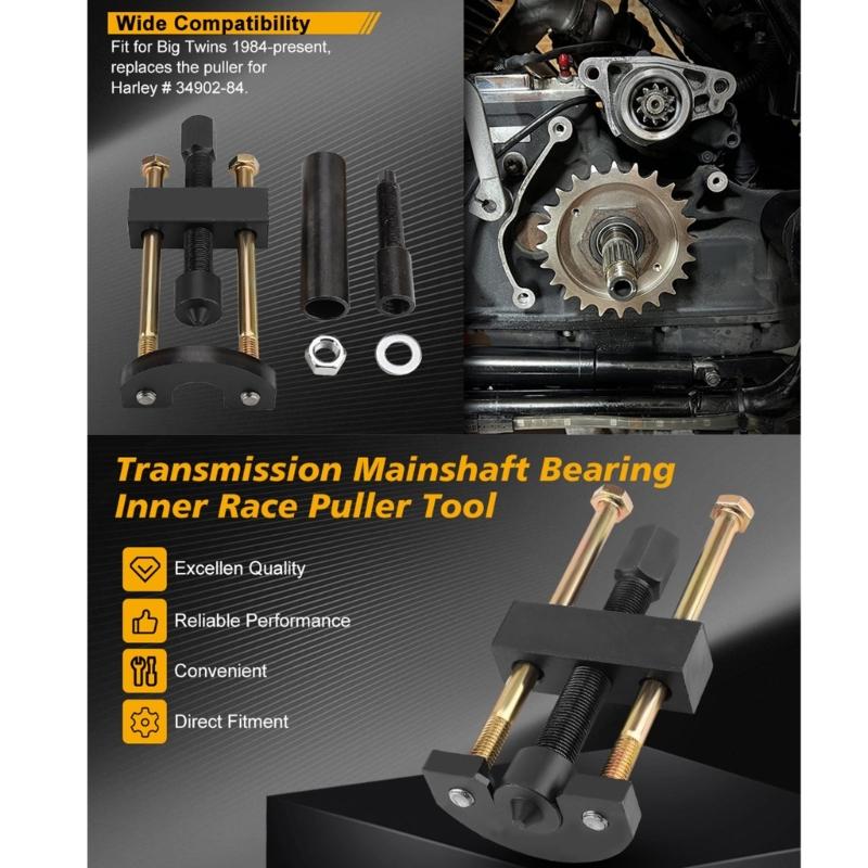 Bearing Inner Race Installer Puller Steel Transmission Mainshaft Installation Removal Tool 34902-84 for Motorcycle