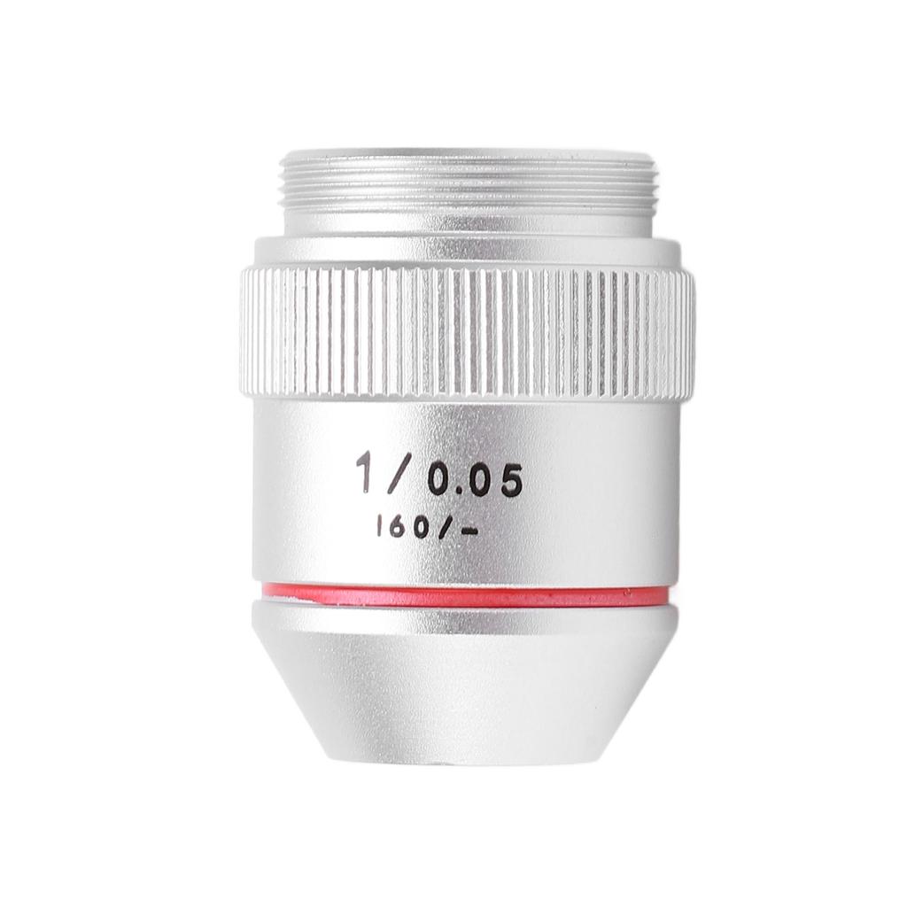 Achromatic Microscope Objective RMS Threaded 1X 195 Achromatic Objective Lens for Biological Microscope