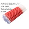 100 шт., 0,5 мм, черные, синие, красные стержни для гелевой ручки, гладкие канцелярские принадлежности для письма