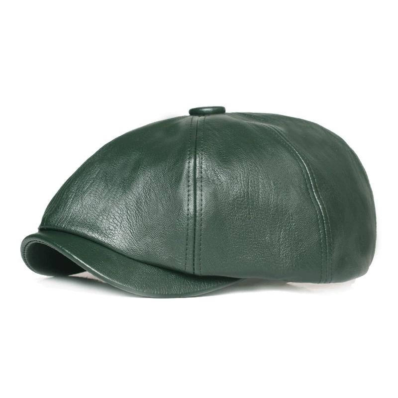 Кепка Snapback Регулируемая Козырек Студенческая Модная Трендовая Элегантная Берет Кожаный Мужская Шляпа Восьмиугольная Школьная Старая Винтажные Шляпы Для Мужчин Повседневная