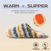 Women’s & Men’s Retro Plaid Cotton Slippers: Cozy, Plush, Thick Sole, Silent Warmth for Autumn/Winter Indoors.
