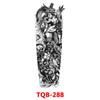 Full Arm Fake Tattoo Sleeve Men and Women Temporary Tattoo Sticker Lion Werewolf Cross Big Arm Tattoo Waterproof