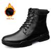 Мужские ботинки из натуральной кожи, тактические ботинки с толстой подошвой, черные универсальные повседневные ботинки для мужчин, дизайнерские мотоциклетные ботинки