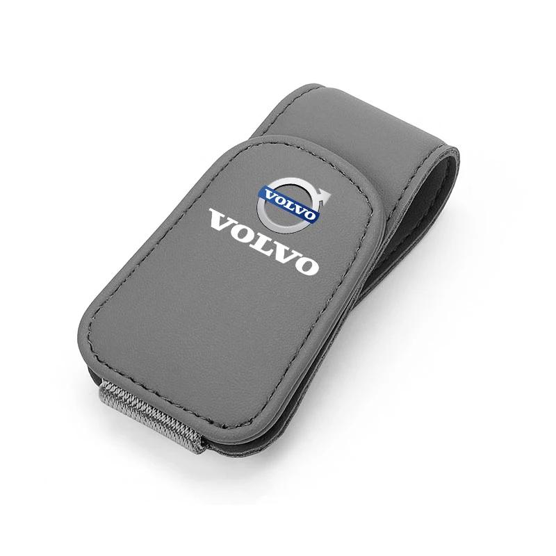 Зажим для очков в салоне автомобиля, держатель для солнцезащитного козырька, аксессуары для автомобиля для Volvo Xc60 Xc90 V40 V60 S60 V50 V90 S80 C40 XC40 V70 XC70