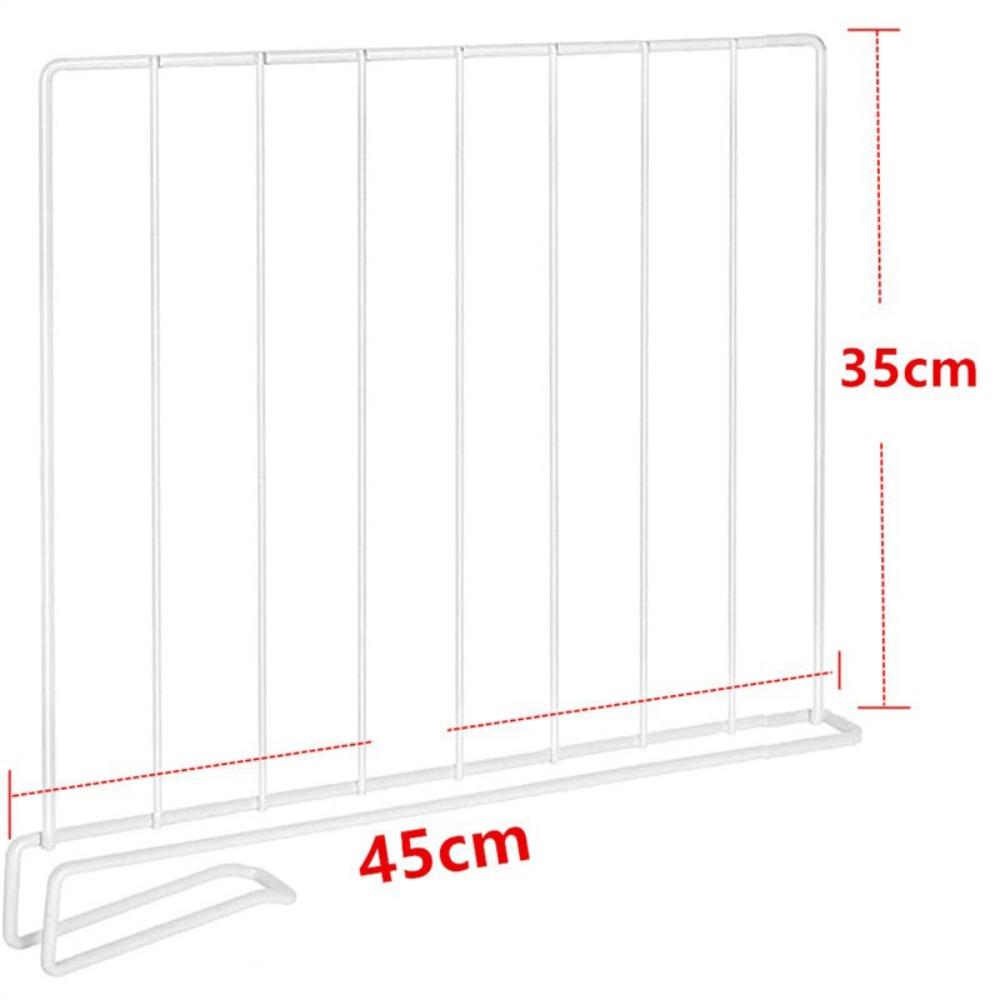 Metal Closet Divider White Closet Separator Space Saving Wardrobe Divider  For Clothes