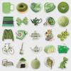 50 Nordic-style Green Mobile Phone Case Stickers: Cute, Waterproof, DIY Handbook & Computer Decor