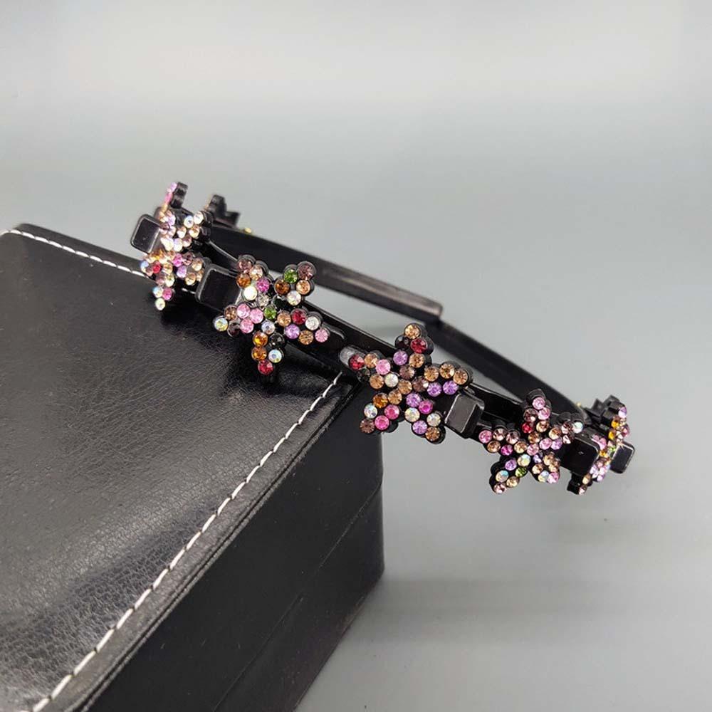 Милые повязки для волос с заколками Снежинка Звезда Стразы Заколка для челки Ободок Ежедневный